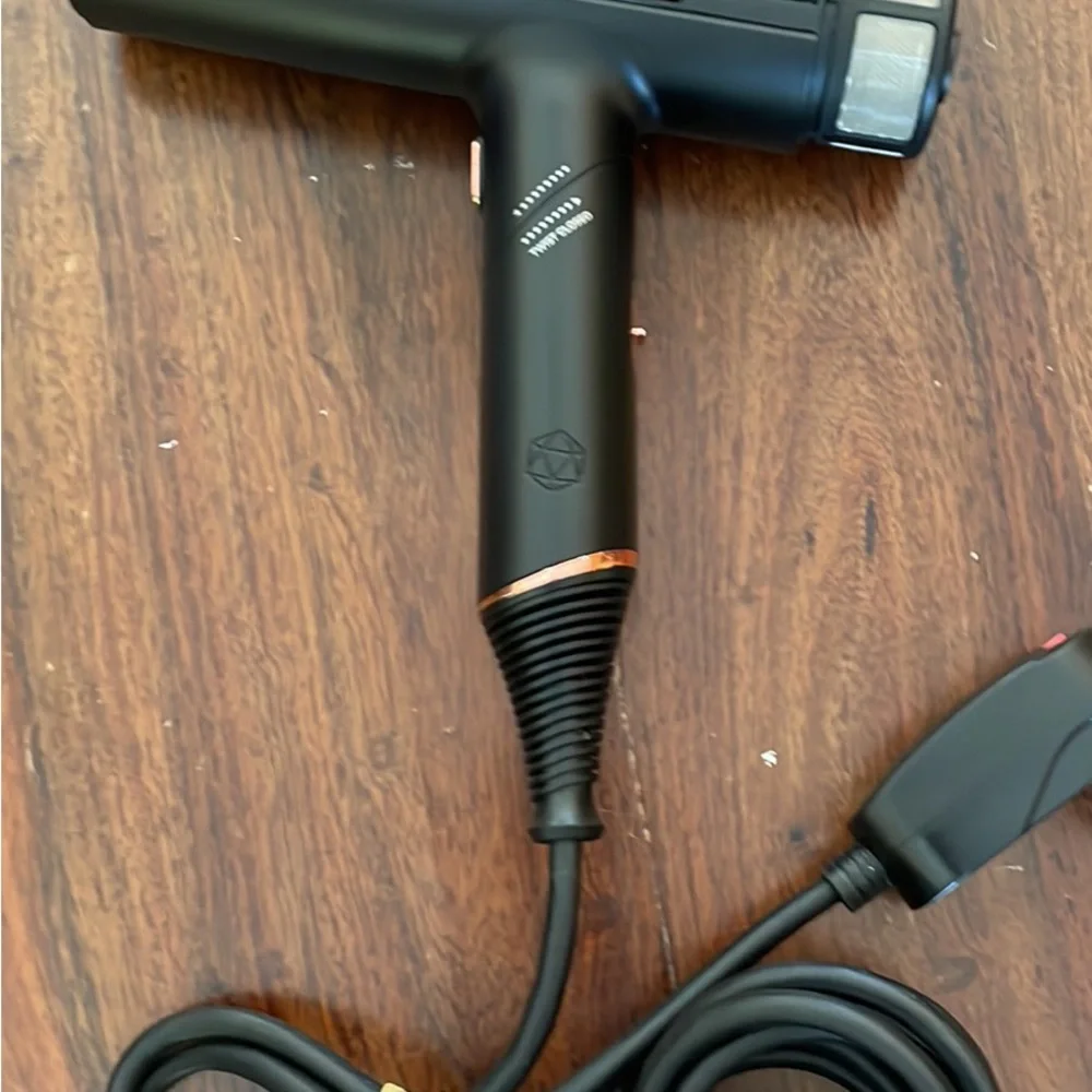 SRI Dry Q Black Hair Dryer with Rose Gold Trim